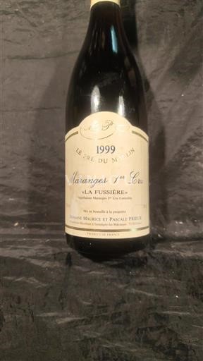 Bourgogne Ikke specificeret Premier Cru Domaine Maurice et Pascale Prieur La Fussière 1999