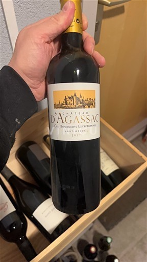 Bordéus Haut-Médoc Cru Bourgeois Exceptionnel Château Agassac 2019