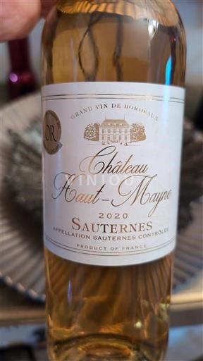 Bordeaux Sauternes Château Haut-Mayne 2020