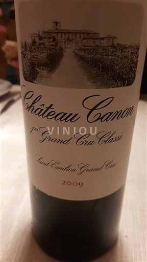 Viner Rouge sec Château Canon 2009 Frankrike Bordeaux Saint-Émilion Grand Cru AOC