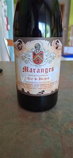 Burgundy Maranges Seguin Jean-Marc et Jocelyne 2024