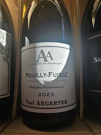 Burgundi Pouilly-fuissé Paul Aegerter Réserve Personnelle 2023