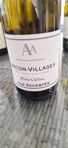 Bourgondië Mâcon en mâcon-dorpen Paul Aegerter Petites Vignes Niet-geïntegreerd