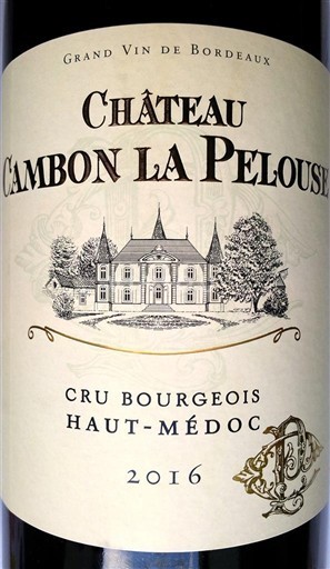 Bordeaux Haut-Médoc Château Cambon La Pelouse Cru bourgeois 2016