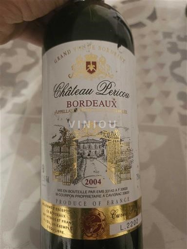 Bordeaux Château Pericou 2004
