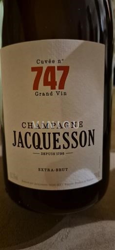 Champaña Champán Jacquesson n° 747 Sin añada