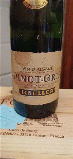 Alsace Grand Cru J. Hauller & Fils Pinot Gris Ei vuosikertaa