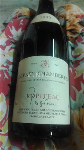 Burgund Gevrey-Chambertin Ropiteau Frères 1992