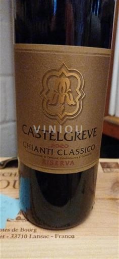 Toscana Chianti Classico Castelgreve Riserva 2020