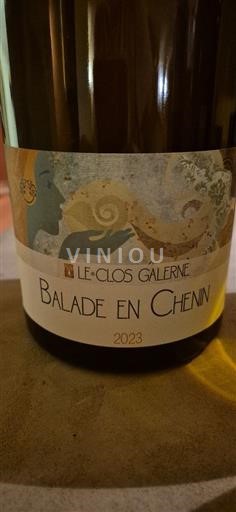 Údolí Loiry Anjou Le Clos Galerne Balade en Chenin 2023