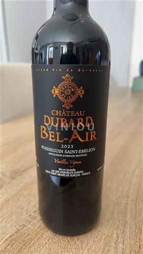 Bordeaux Puisseguin-saint-émilion Château Dubard Bel-Air Vieilles Vignes 2023
