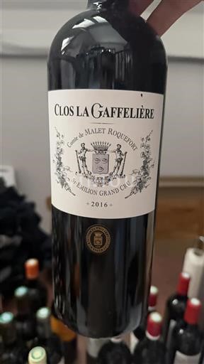 Burdeos Saint-Émilion Clos La Gaffelière Comte de Malet Roquefort 2016