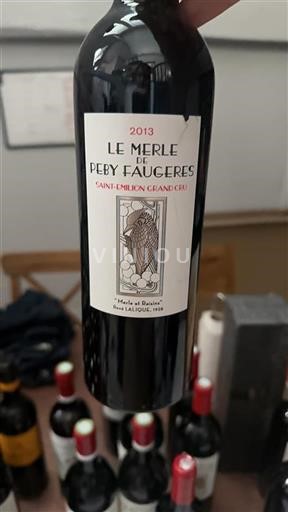 Burdeos Saint-Émilion Gran Cru Péby Faugères Le Merle de Péby Faugères 2013