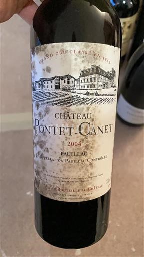 Bordeaux Pauillac Grand Cru Château Pontet-Canet 2004