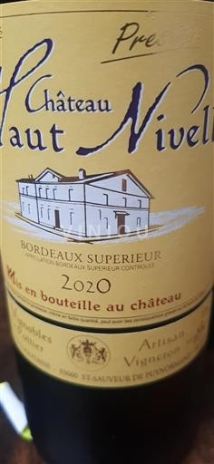 Bordeaux Bordeaux Supérieur Château Haut Niveau Prestige 2020