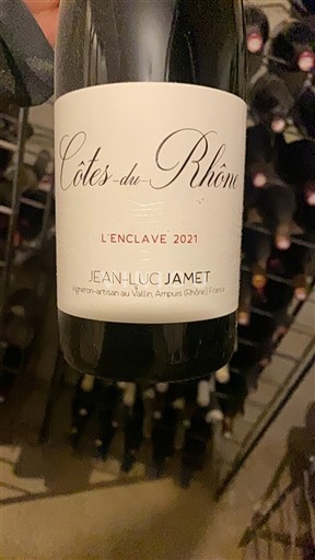 Rhônen laakso Côtes-du-rhône Jean-Luc Jamet L'Enclave 2021