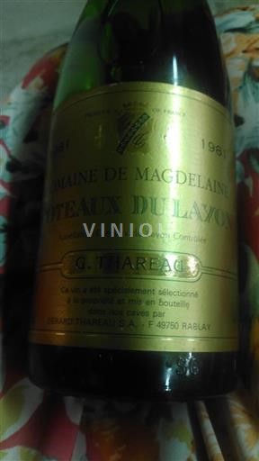Loiredalen Coteaux-du-Layon Domaine Magdelaine 1981