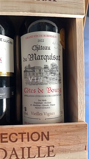 Bordeaux Côtes de Bourg Château Marquisat Vieilles Vignes 2022