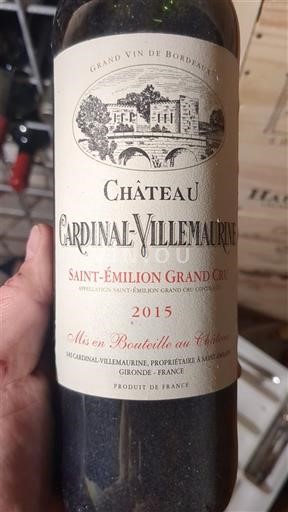 Bordeaux Saint-Émilion Grand Cru Grand Cru Château Cardinal-Villemaurine 2015