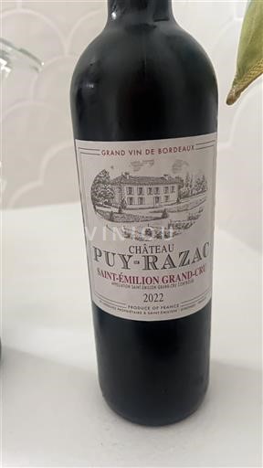 Bordeaux Saint-Émilion Grand Cru Grand Cru Château Puy-Razac 2022