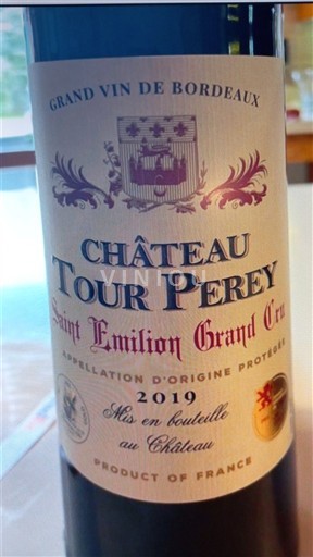 Bordeaux Saint-Émilion Grand Cru Château Tour Perey 2019