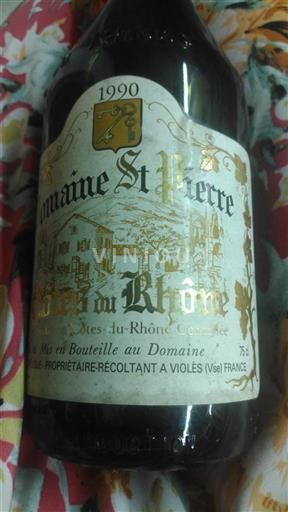 Valle del Rodano Côtes-du-Rhône Domaine St Pierre 1990