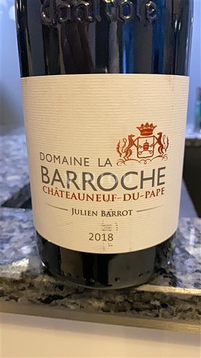 Rhône-dalen Châteauneuf-du-Pape Domaine La Barroche Pure 2018