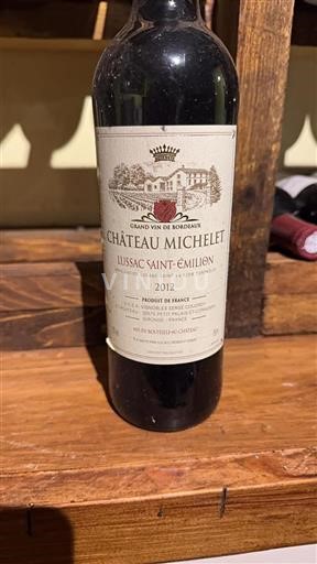 Bordéus Lussac-Saint-Émilion Château Michelet 2012
