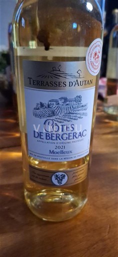 Sydvestfrankrig Côtes-de-bergerac Terrasses Autan 2021