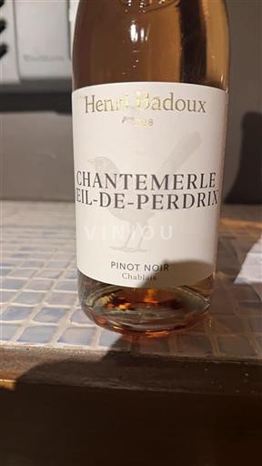 Vaud Chablais AOC Henri Badoux Chantemerle Œil-de-Perdrix Icke årgångsbetecknad