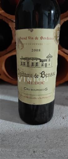 Bordeaux Médoc Cru Bourgeois Château Bensse 2008