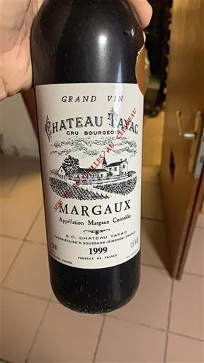 Bordeaux Margaux Cru Bourgeois Château Tayac 1999