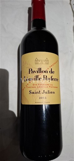 Bordeaux Saint-Julien Grand Cru Château Léoville Poyferré Pavillon de Léoville Poyferré 2015