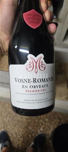 Bourgogne Vosne-Romanée Premier Cru Château Marsannay En Orveaux 2022