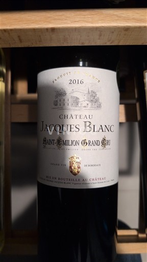 Bordeaux Saint-Émilion Grand Cru Grand Cru Château Jacques Blanc 2016