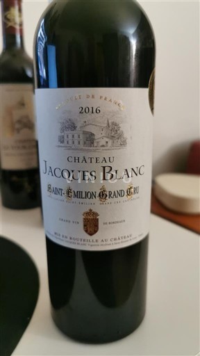 Bordeaux Saint-Émilion Grand Cru Grand Cru Château Jacques Blanc 2016