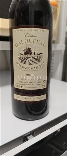 Bordeaux Bordeaux Supérieur Château Galoupeau 2000