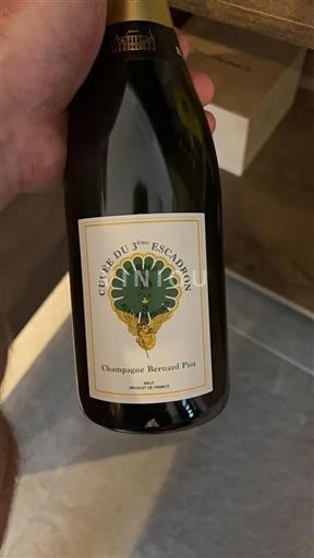 Champaña Champán Champagne Bernard Piot du 3ème Escadron Sin añada