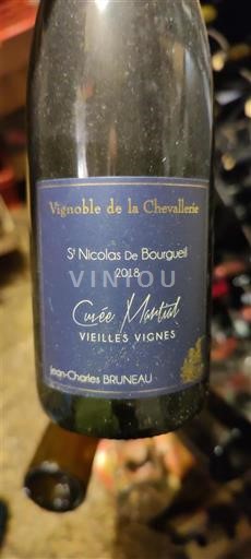 Vallée de la Loire Saint-Nicolas-De-Bourgueil Vignoble de la Chevallerie Martial Vieilles Vignes 2018