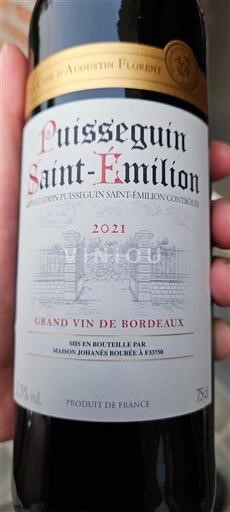Bordeaux Puisseguin-Saint-Émilion La Cave Augustin Florent 2021