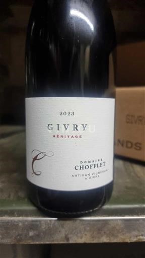 Burgundi Givry Domaine Chofflet Héritage 2023
