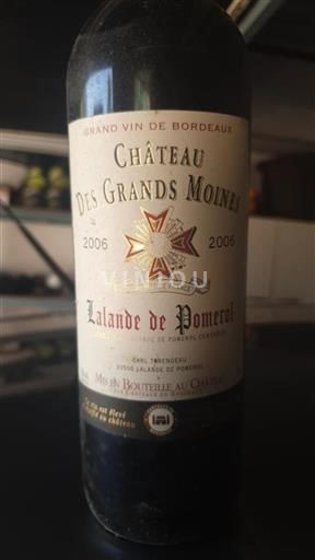 Burdeos Lalande-de-Pomerol Château Des Grands Moines 2006