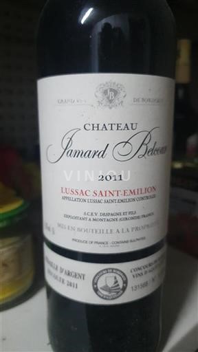 Bordéus Lussac-Saint-Émilion Château Jamard Belcour 2011