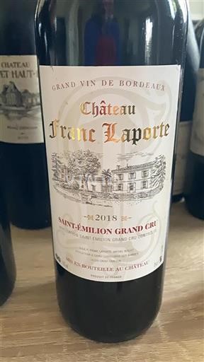 Bordeaux Saint-Émilion Grand Cru Grand Cru Château Franc Laporte 2018