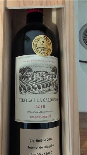 Bordeaux Médoc Cru Bourgeois Château La Cardonne 2015