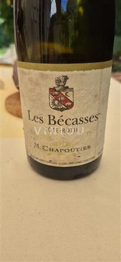 Rhônen laakso Côte-rôtie M. Chapoutier Les Bécasses 2010