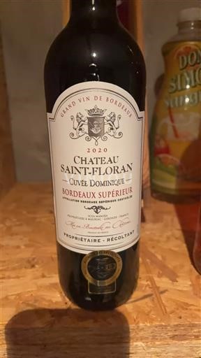 Bordeaux Bordeaux Supérieur Château Saint-Floran Dominique 2020