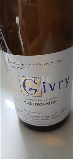 Bourgogne Givry Domaine Michel Sarrazin et Fils Les Grognots 2023