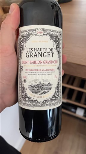 Bordeaux Saint-Émilion Grand Cru Grand Cru Les Hauts de Granget 2019
