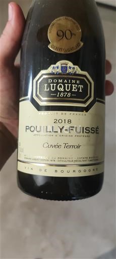Bourgondië Pouilly-fuissé Domaine Luquet Terroir 2018